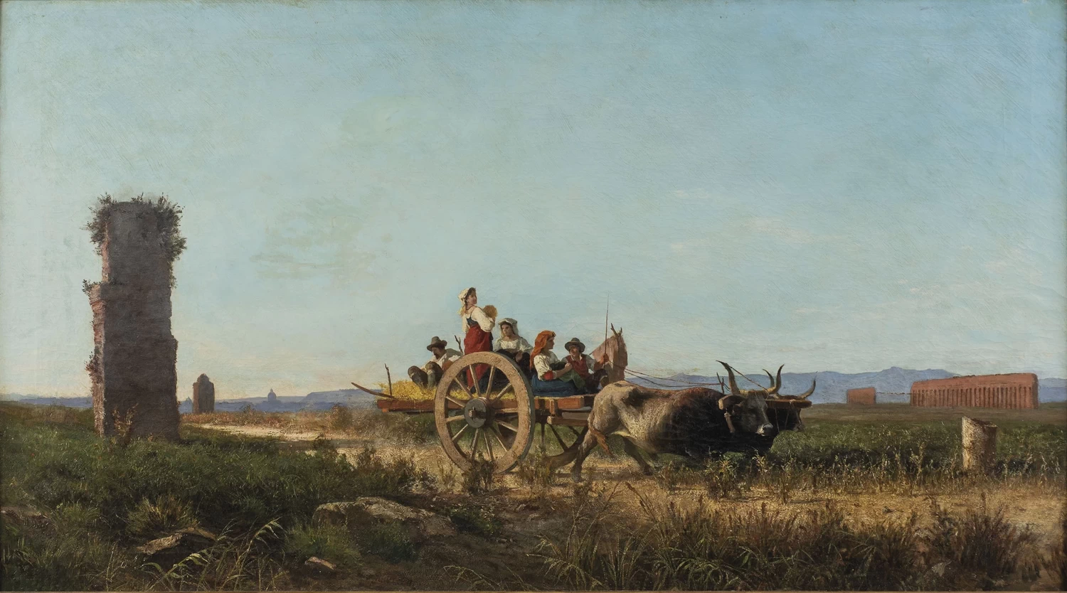 Contadini nella campagna romana